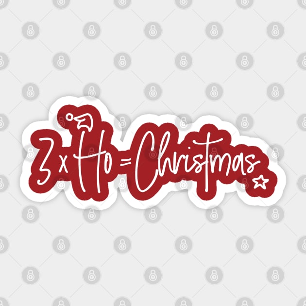 Ho ho ho Christmas Sticker by InnerYou